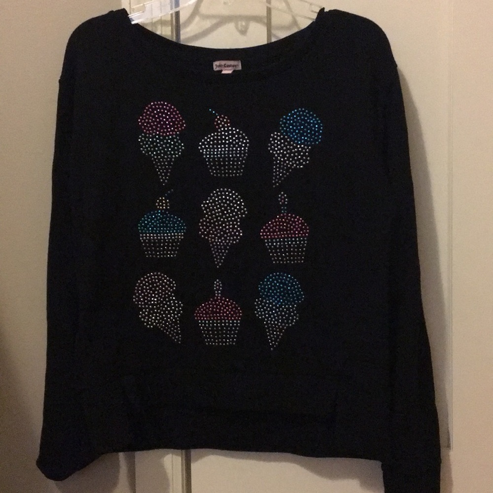 Juicy couture black sweatshirt